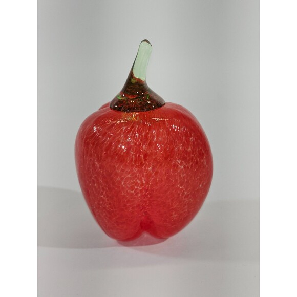 Kosta Boda Fruitteria 99022 Blown Glass Red Pepper Gunnel Sahlin Signed EUC - Picture 4 of 10